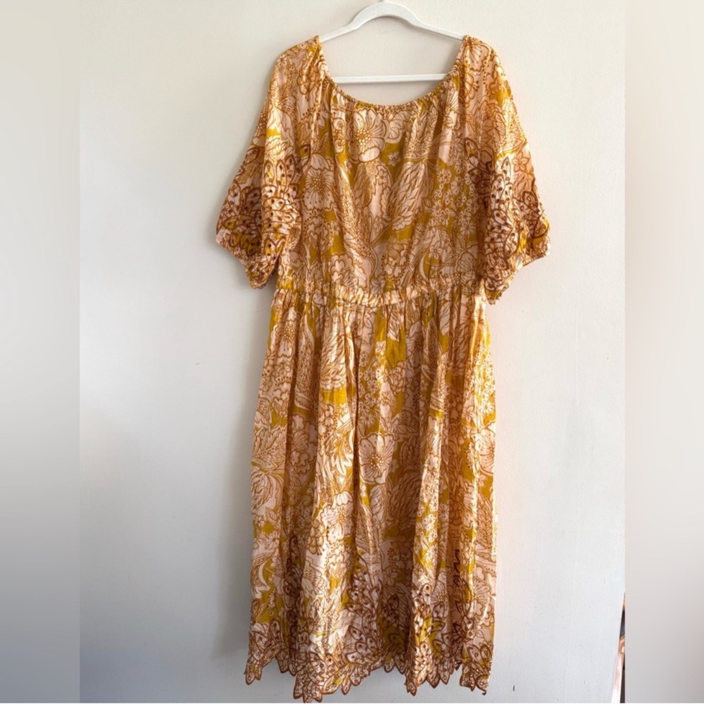 NWOT By Anthropologie Ember Kaftan Floral Embroidered Beach Cover Up - Picture 9 of 9